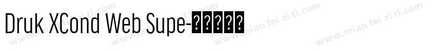 Druk XCond Web Supe字体转换